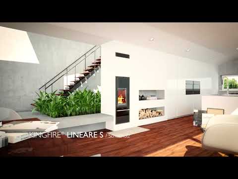 Schiedel KINGFIRE LINEARE S - Kaminofen + Schornstein in Einem
