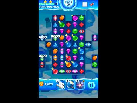 Jewel Pop Mania:Match 3 Puzzle Level 74 ( Jewel Ice Episode ) - Walkthrough ( No Booster )