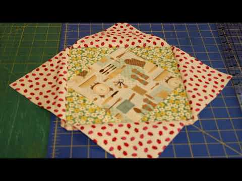 Square in a Square Quilt Block | Shortcut square in a square | Quilt block shortcut | HST Hack