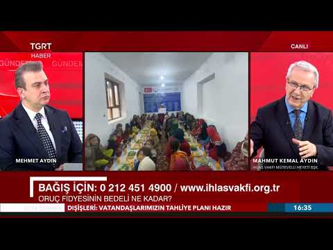 TGRT HABER'de İhlas Vakfının Ramazan Faaliyetlerini Anlattık