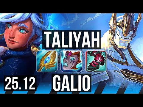 TALIYAH vs GALIO (MID) | 50k DMG, Dominating | KR Master | 25.12