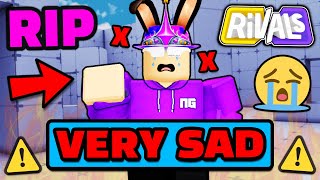 Rivals got BANNED... (Roblox Rivals News) 😭