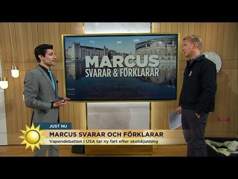 Marcus Oscarsson om bl a skolskjutningar och Löfven bland rockstjärnor - Nyhetsmorgon (TV4)