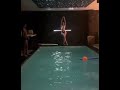 Georgina And Ronaldo Jr Swimming