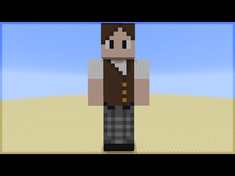 Jazzghost - Minecraft: How to build REAL SIZE Statues/Skins (GIANT)