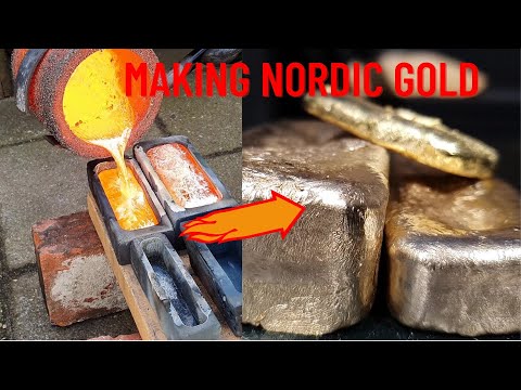 Making Nordic Gold - Devil Forge - Metal melting