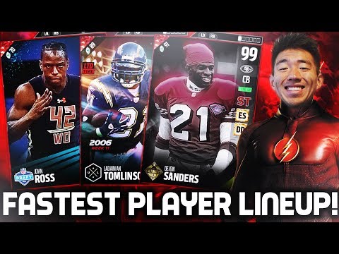 FASTEST PLAYER LINEUP! 20+ MILLION COIN LINEUP! MADDEN 17 ULTIMATE TEAM BUILDER