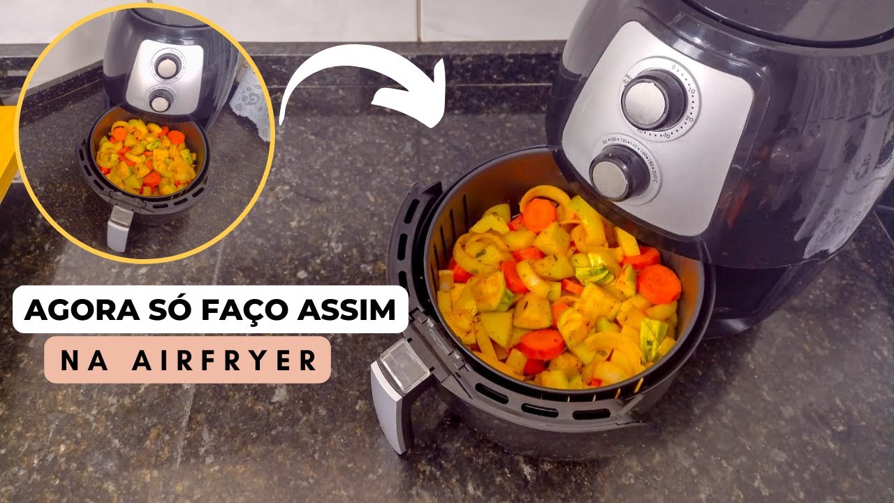 COMO FAZER MIX DE LEGUMES FÁCIL E RÁPIDO NA AIRFRYER, O MELHOR MIX DE LEGUMES, AGORA SÓ FAÇO ASSIM