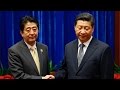Xi Jinping and Shinzo Abe Share an Awkward. Xi Jinping and Shinzo Abe Share an Awkward.