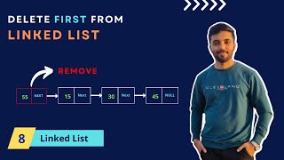 Delete first element from linked list | Linked list in c++  | Linked List part 8
