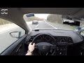 Seat Leon ST 1 6 TDI 2014 On German Autobahn POV Top Speed Drive