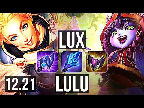 LUX & Caitlyn vs LULU & Jinx (SUP) | 3.8M mastery, 6/2/21, 1200+ games | EUW Diamond | 12.21