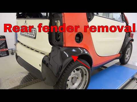 How to remove the rear fender Smart Fortwo