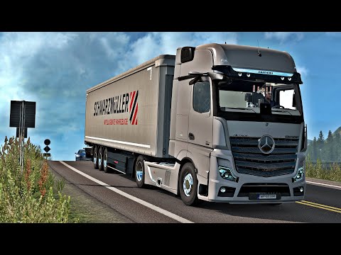 ETS2 1.37 - ProMods 2.46 - Mercedes Actros MP5 2019 - Trip: Trondheim - Lillehammer