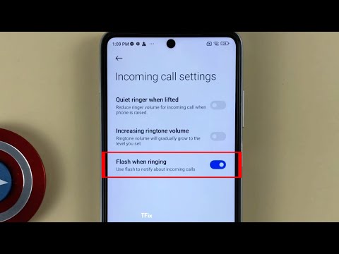 How to enable/disable Flash when ringing, Flash notification on Xiaomi Redmi 10 Android 12