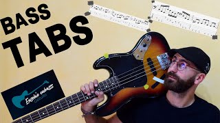 Oasis - Stand By Me BASS COVER + PLAY ALONG TAB + SCORE