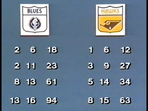 1982 Preliminary Final - Carlton v Hawthorn. The Winners.