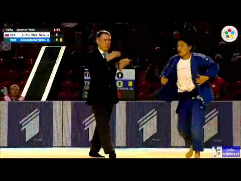Judo 2014 Grand Prix Tbilisi: Kuziutina (RUS) - Badamuratova (TKM) [-52 kg] QF