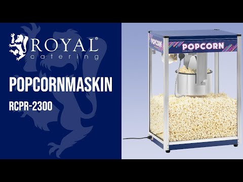 video - Popcornmaskin - blå - 16 oz - XXL