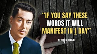 Neville Goddard - These 3 Words Will Manifest Your Dreams into Reality