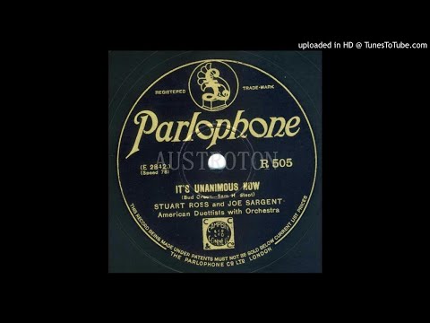 Stuart Ross und Joe Sargent (voc): It's Unanimous Now