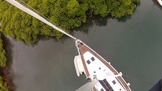 Tying Sailboat in Mangrove for a Hurricane - Not for Irma!