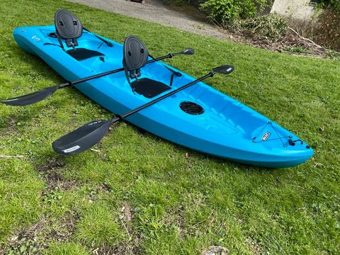 Kayak Lifetime Envoy Kokanee TANDEM Kayak. 1, 2 or3 Man Kayak!!! Quick review. Lifetime Tandem