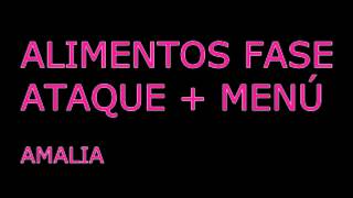ALIMENTOS FASE ATAQUE DUKAN + MENÚ