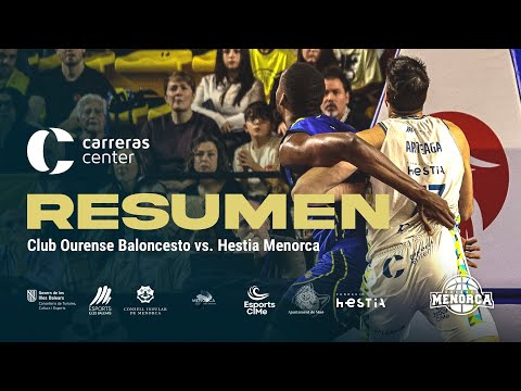 ⏯️ 𝐑𝐄𝐒𝐔𝐌𝐄𝐍 𝑪𝒂𝒓𝒓𝒆𝒓𝒂𝒔 𝑪𝒆𝒏𝒕𝒆𝒓 | 𝐉𝟔 𝐏𝐫𝐢𝐦𝐞𝐫𝐚 𝐅𝐄𝐁 𝟐𝟓/𝟐𝟔: Club Ourense Baloncesto 84-80 Hestia Menorca