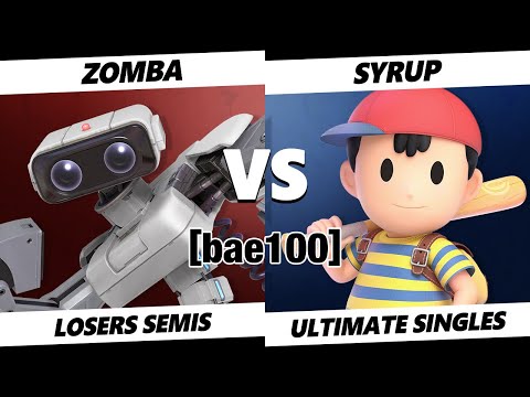 bae100 Losers Semis - Zomba (ROB) Vs. Syrup (Ness) SSBU Ultimate Tournament