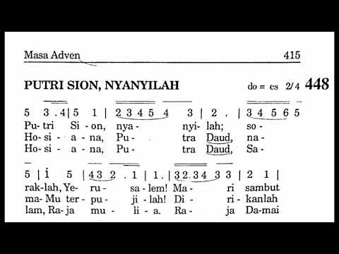 448. PUTRI SION, NYANYILAH | Lagu Masa Adven | Lagu Rohani Katolik | Puji Syukur Katolik