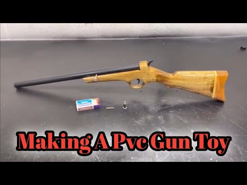 Making A PVC Gun Toy from Matchstick Bullets