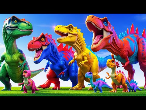 T-REX 1993 vs ALL CARNIVORES DINOSAURS BATTLE IN UNITED KINGDOM - Jurassic World Evolution 2