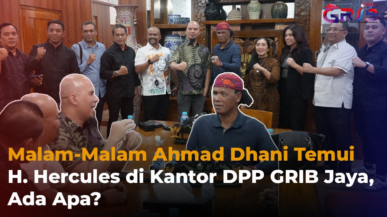 Malam-Malam Ahmad Dhani Temui H. Hercules di Kantor DPP GRIB Jaya, Ada Apa?