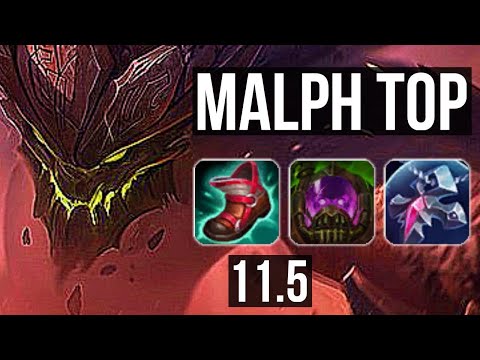 MALPHITE vs ORNN (TOP) (DEFEAT) | 1.2M mastery, Legendary, 11/4/9 | KR Master | v11.5