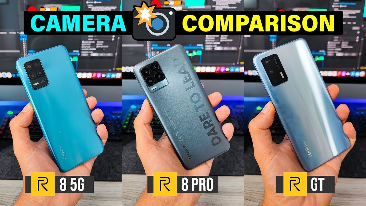 Realme 8 Vs Realme 8 Pro Vs Realme GT | Camera Comparison 📸