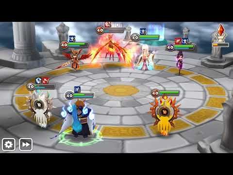 Summoners war arena attacking Venessa, Perna, Sylvia and Nigong