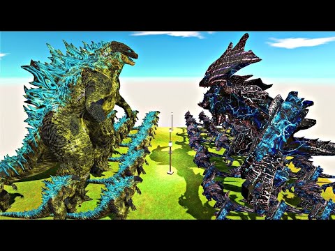 Legendary War | Thunder Godzilla 2021 vs Space New Raijin - Size Comparison | ARBS