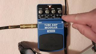 Video thumbnail for Behringer TM300 tube amp modeller | Preamp pedal review and demo by Steven twangs