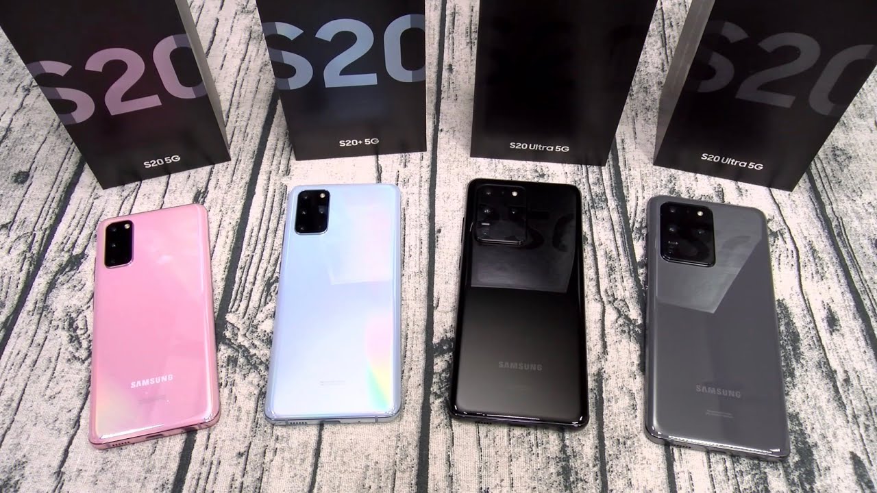 Samsung Galaxy S20 / S20 Plus / S20 Ultra - Unboxing All The Colors
