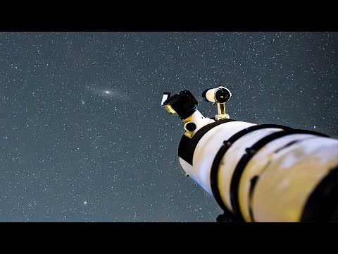 Andromeda Galaxy Live View through my Telescope