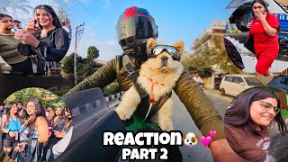 Riding My Kawasaki ZH2 with My Cute Dog💕Part 2 #dog #reaction #kawasaki #part2