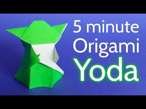 How to make an Origami Yoda from Star Wars in 5 minutes - Tutorial (Stéphane Gigandet)