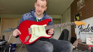 Video thumbnail for ‘62 Reissue Fender Stratocaster 1996 Candy Apple Red MIJ by Reverend Guitar Man