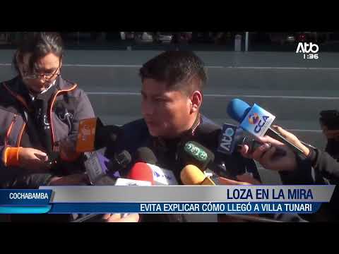 Leonardo Loza evita explicar su llegada a Villa Tunari ante la prensa