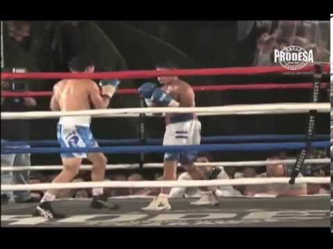 Pelea Rene Alvarado vs Jose Gutierrez - Videos Prodesa