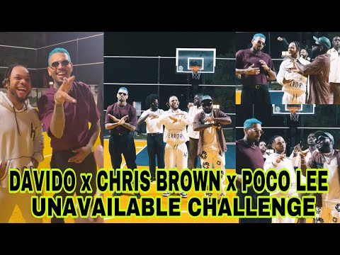 DAVIDO MAKES CHRIS BROWN AND POCO LEE JUMP ON THE UNAVAILABLE CHALLENGE AFTER MEET UP
