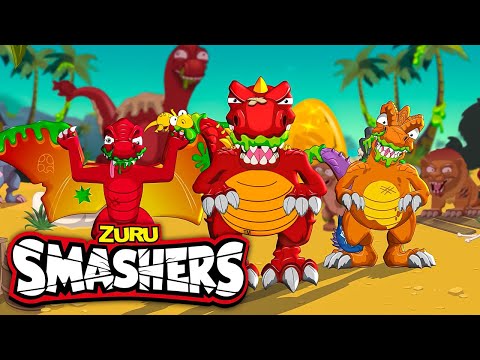 FULL Episodes + More Kids Cartoons! | SMASHERS 💥 World | Dinosaur 🦖 Animated Stories