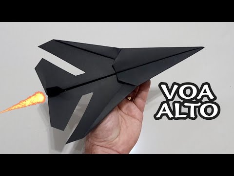 Como fazer um AVIÃO DE PAPEL que voa muito longe
