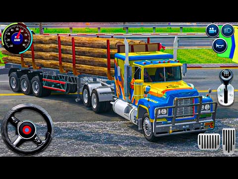 US Truck Simulator game 3D: Wood cargo Truck transport - heavy truck driving 2026 android gameplay